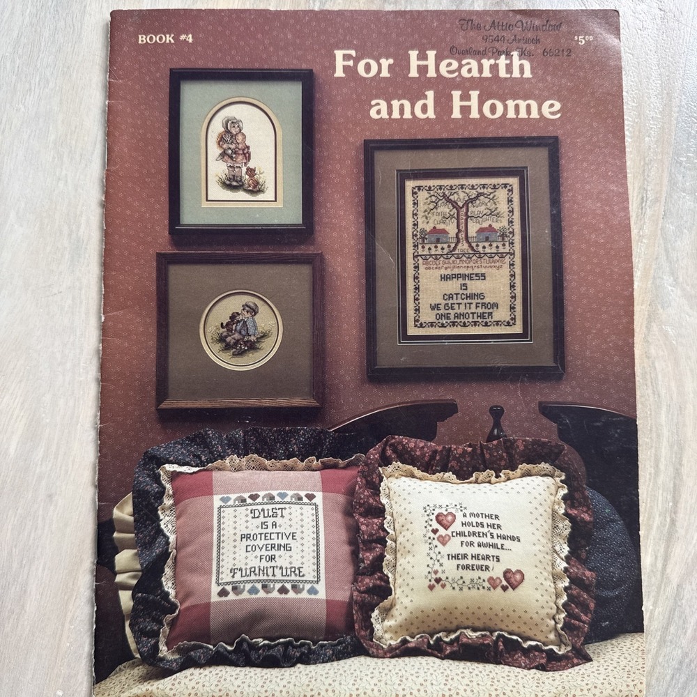 Vintage 1984 Stoney‎ Creek For Hearth and Home Counted Cross Stitch Booklet #4